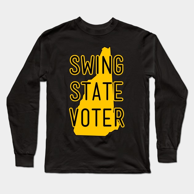 Swing State Voter - New Hampshire Long Sleeve T-Shirt by brkgnews